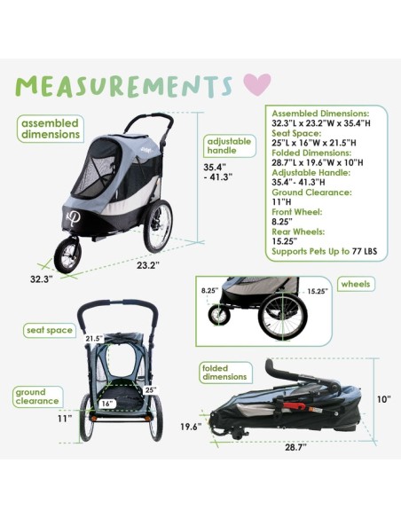 Trailblazer Pet Jogger - Space Gray
