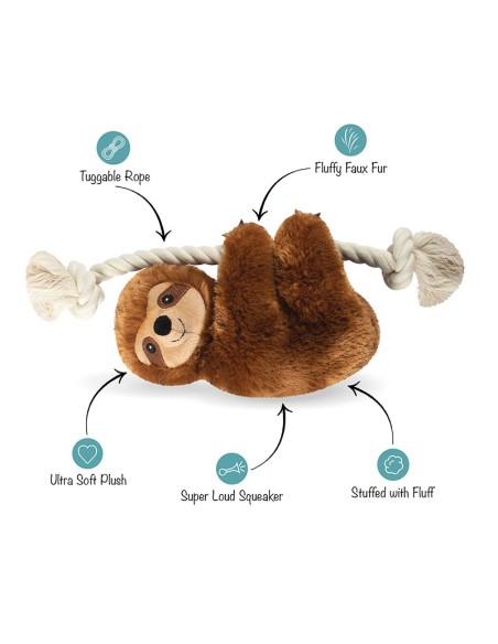 Brown sloth on a rope | Touw