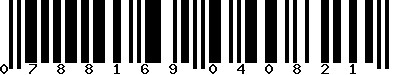 EAN-13 : 0788169040821 EAN-13 : 0788169040821