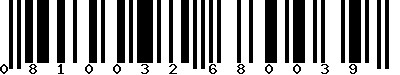 EAN-13 : 0810032680039 EAN-13 : 0810032680039