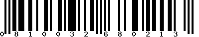 EAN-13 : 0810032680213 EAN-13 : 0810032680213