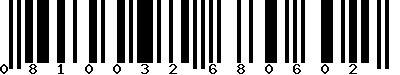 EAN-13 : 0810032680602 EAN-13 : 0810032680602