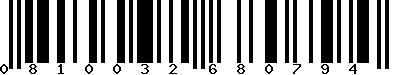EAN-13 : 0810032680794 EAN-13 : 0810032680794
