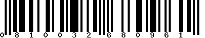 EAN-13 : 0810032680961 EAN-13 : 0810032680961