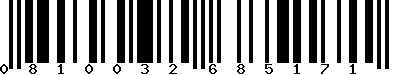 EAN-13 : 0810032685171 EAN-13 : 0810032685171