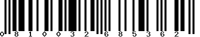 EAN-13 : 0810032685362 EAN-13 : 0810032685362