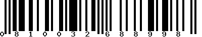 EAN-13 : 0810032688998 EAN-13 : 0810032688998