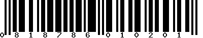 EAN-13 : 0818786010201 EAN-13 : 0818786010201