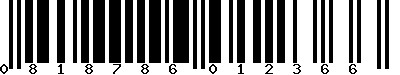 EAN-13 : 0818786012366 EAN-13 : 0818786012366