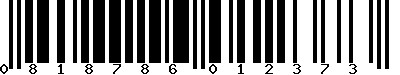 EAN-13 : 0818786012373 EAN-13 : 0818786012373