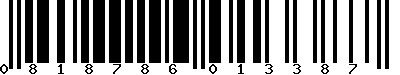 EAN-13 : 0818786013387 EAN-13 : 0818786013387