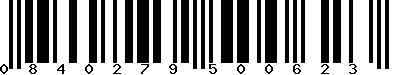 EAN-13 : 0840279500623 EAN-13 : 0840279500623