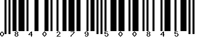 EAN-13 : 0840279500845 EAN-13 : 0840279500845
