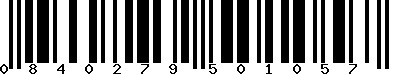 EAN-13 : 0840279501057 EAN-13 : 0840279501057