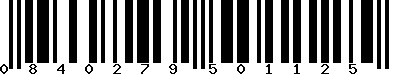 EAN-13 : 0840279501125 EAN-13 : 0840279501125