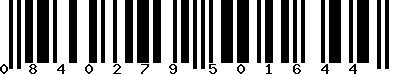 EAN-13 : 0840279501644 EAN-13 : 0840279501644