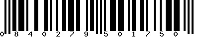 EAN-13 : 0840279501750 EAN-13 : 0840279501750