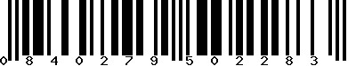 EAN-13 : 0840279502283 EAN-13 : 0840279502283