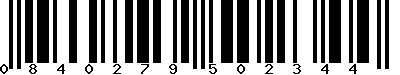 EAN-13 : 0840279502344 EAN-13 : 0840279502344