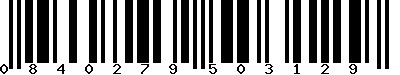 EAN-13 : 0840279503129 EAN-13 : 0840279503129