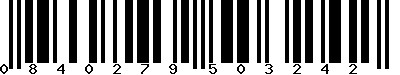 EAN-13 : 0840279503242 EAN-13 : 0840279503242