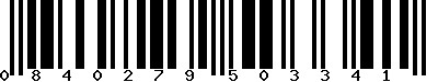 EAN-13 : 0840279503341 EAN-13 : 0840279503341