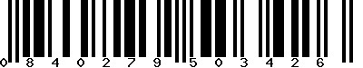 EAN-13 : 0840279503426 EAN-13 : 0840279503426