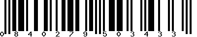 EAN-13 : 0840279503433 EAN-13 : 0840279503433