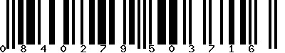 EAN-13 : 0840279503716 EAN-13 : 0840279503716