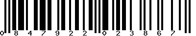 EAN-13 : 0847922023867 EAN-13 : 0847922023867