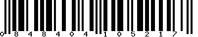 EAN-13 : 0848404105217 EAN-13 : 0848404105217