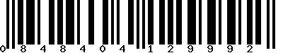 EAN-13 : 0848404129992