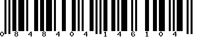 EAN-13 : 0848404146104 EAN-13 : 0848404146104