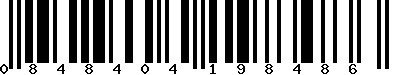 EAN-13 : 0848404198486