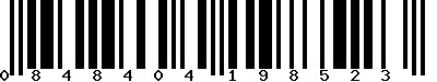 EAN-13 : 0848404198523 EAN-13 : 0848404198523