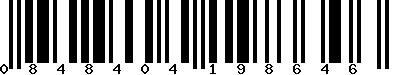 EAN-13 : 0848404198646 EAN-13 : 0848404198646