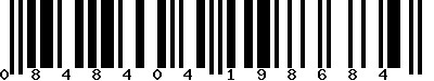 EAN-13 : 0848404198684
