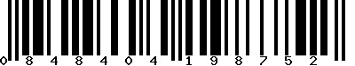 EAN-13 : 0848404198752
