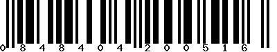 EAN-13 : 0848404200516