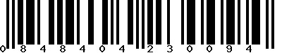 EAN-13 : 0848404230094 EAN-13 : 0848404230094