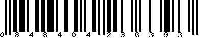 EAN-13 : 0848404236393 EAN-13 : 0848404236393