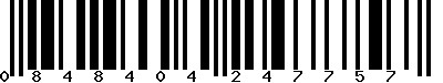 EAN-13 : 0848404247757 EAN-13 : 0848404247757