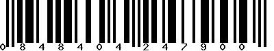 EAN-13 : 0848404247900 EAN-13 : 0848404247900