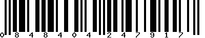 EAN-13 : 0848404247917 EAN-13 : 0848404247917