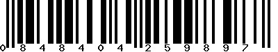 EAN-13 : 0848404259897 EAN-13 : 0848404259897