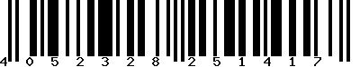 EAN-13 : 4052328251417 EAN-13 : 4052328251417