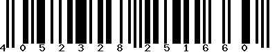 EAN-13 : 4052328251660 EAN-13 : 4052328251660