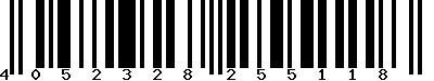 EAN-13 : 4052328255118 EAN-13 : 4052328255118