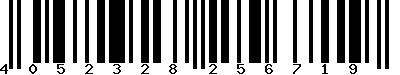 EAN-13 : 4052328256719 EAN-13 : 4052328256719