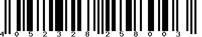 EAN-13 : 4052328258003